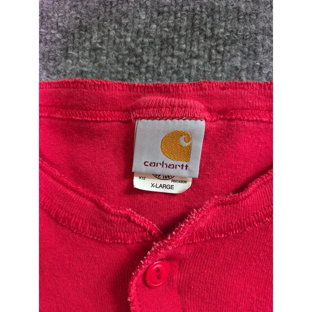 Carhartt Union Suit Mens XL Red Thermal‎ One Piece Long John Base Layer USA K12